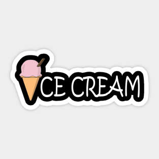 Ice Cream Funny Sticker